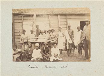 (SENEGAL) Album with approximately 113 photographs titled Voyage du Sénégal.
